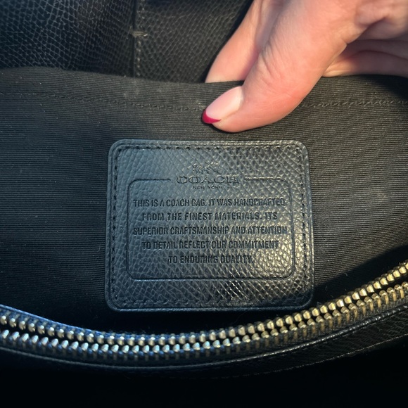 Coach Black Leather Shoulder Bag - Picture 10 of 13